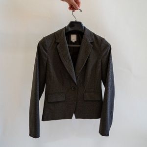 Halogen One Button Blazer Black Brown